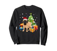 Santa English Mastiff Dog Christmas Tree Gifts Xmas Matching Sudadera