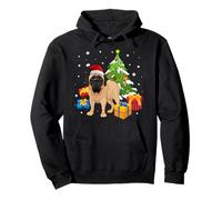 Santa English Mastiff Dog Christmas Tree Gifts Xmas Matching Sudadera con Capucha