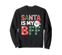 Santa es mi Mejor Amiga, Divertidas y Lindas Vacaciones de Navidad Sudadera
