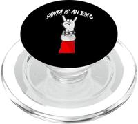 Santa es un EMO Divertido Lindo EMO Navidad Punk Rock Amante PopSockets PopGrip para MagSafe