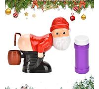 Santa Fart Bubble Machine, Adorable máquina de Burbujas portátiles de Santa, para Fiestas navideñas y diversión al Aire Libre trae alegría y Risas