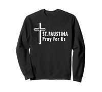Santa Faustina ruega por Nosotros Cruz de la Divina Misericordia Sudadera