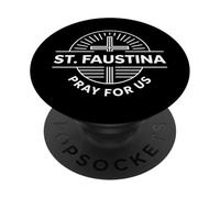 Santa Faustina ruega por Nosotros Divina Misericordia Católica PopSockets PopGrip Adhesivo