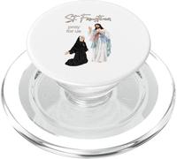 Santa Faustina y la Divina Misericordia PopSockets PopGrip para MagSafe