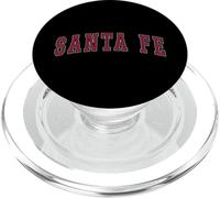 Santa Fe Nuevo México Souvenir Sport College Style Rojo Texto PopSockets PopGrip para MagSafe