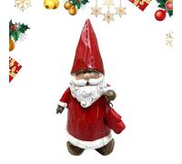 Santa Figurines, Fun Resin Holiday Characters for Festive Atmosphere, Cheerful Accent with Decorative Function, Christmas Decor for Room, Desk, Garden, Car, Boxed Gift Use, 4 x 2 Inches