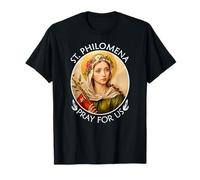 Santa Filomena ruega por nosotros | Regalo para mujeres cristianas católicas Camiseta