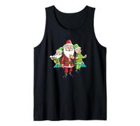 Santa Geocaching con Sus Elfos - Christmas Geocaching Camiseta sin Mangas