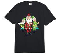 Santa Geocaching con Sus Elfos - Christmas Geocaching Comfort Colors Adult Heavyweight T-Shirt