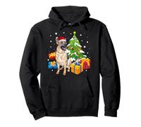 Santa German Shepherd Dog Christmas Tree Gifts Xmas Matching Sudadera con Capucha