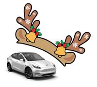 Santa Hat Car Sticker - 4.5x4.5cm Waterproof Self Adhesive Christmas Decal, Easy to Peel Holiday Automotive Supplies for Adults, Lovers, Family, Friends, Women, and Seasonal Decor