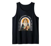 Santa Hildegarda de Bingen Monja Mística Arte Inspirador Camiseta sin Mangas