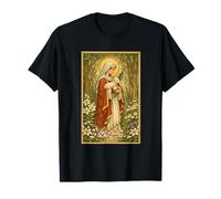 Santa Inés de Roma Arte Vintage Católica Patrona Camiseta