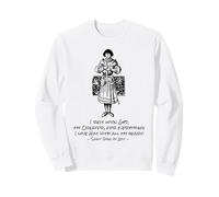 Santa Juana de Arco Cita Vintage Católico Saints Art Sudadera