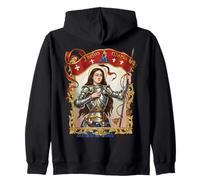 Santa Juana de Arco Vintage Francés Santa Católica Mujeres Sudadera con Capucha
