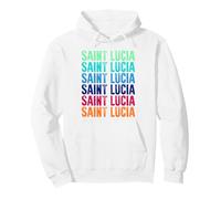 Santa Lucía Colorido Sudadera con Capucha