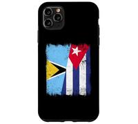 Santa Lucía Cuba Media Bandera Santa Lucía Patrimonio Cubano Carcasa para iPhone 11 Pro MAX