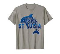 Santa Lucía Delfín Azul Mar Caribe Naturaleza Vida Marina Camiseta