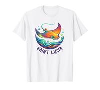Santa Lucía Island Souvenir Mar Caribe Santa Lucía Camiseta