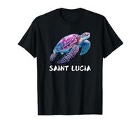 Santa Lucía Island Souvenir Mar Caribe Santa Lucía Camiseta