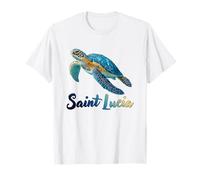 Santa Lucía Island Souvenir Mar Caribe Santa Lucía Camiseta