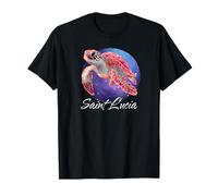 Santa Lucía Island Souvenir Mar Caribe Santa Lucía Camiseta