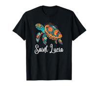 Santa Lucía Island Souvenir Mar Caribe Santa Lucía Camiseta