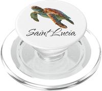Santa Lucía Island Souvenir Mar Caribe Santa Lucía PopSockets PopGrip para MagSafe