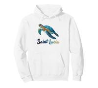 Santa Lucía Island Souvenir Mar Caribe Santa Lucía Sudadera con Capucha