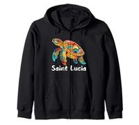 Santa Lucía Island Souvenir Mar Caribe Santa Lucía Sudadera con Capucha