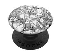 Santa Ludwina de Schiedam Patrona Católica del Dolor Crónico PopSockets PopGrip Adhesivo