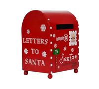 Santa Mailbox Outdoor, Yard Decor Christmas Mailboxes, Letters to Santa Postbox, Iron Garden Decoration, Holiday Mailbox, Christmas Yard Decor