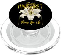 Santa Margarita María Escocia Lirio Pureza Santa Católica PopSockets PopGrip para MagSafe