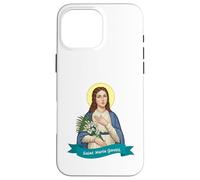 Santa María Goretti Pureza Virtud Pura Santo católico Print Carcasa para iPhone 16 Pro MAX
