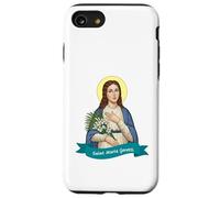 Santa María Goretti Pureza Virtud Pura Santo católico Print Carcasa para iPhone SE (2020) / 7/8