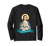 Santa María Goretti Pureza Virtud Pura Santo católico Print Manga Larga