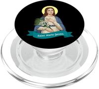 Santa María Goretti Pureza Virtud Pura Santo católico Print PopSockets PopGrip para MagSafe