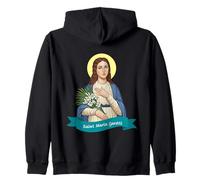 Santa María Goretti Pureza Virtud Pura Santo católico Print Sudadera con Capucha
