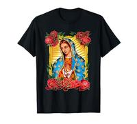 Santa María Virgen de Guadalupe, Rose Flower Señora Reina Camiseta