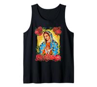 Santa María Virgen de Guadalupe, Rose Flower Señora Reina Camiseta sin Mangas