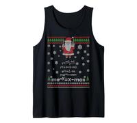 Santa Matemáticas Feliz Navidad Divertido Feo Navidad Camiseta sin Mangas