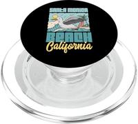 Santa Monica Beach California Vacaciones Gaviota Surfing Beach PopSockets PopGrip para MagSafe