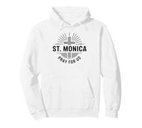 Santa Mónica ruega por Nosotros Patrona Santa Cruz Católica Sudadera con Capucha