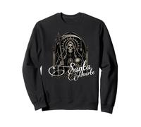 Santa Muerte Catedral Gótica Guadaña Cráneo Santo Popular Sudadera