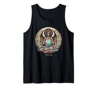 Santa Muerte en Estilo Tatuaje con Globo terráqueo Santa Muerte Camiseta sin Mangas
