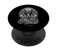 Santa Muerte en oración amuleto ovalado Santa Muerte PopSockets PopGrip Adhesivo