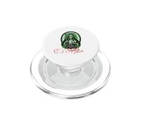 Santa Muerte Green Justice Scythe Globe Folk Saint Rose PopSockets PopGrip para MagSafe