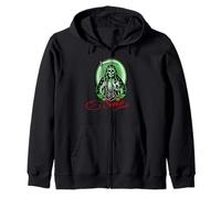 Santa Muerte Green Justice Scythe Globe Folk Saint Rose Sudadera con Capucha