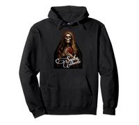 Santa Muerte Oscuro Folk Santo Primer Plano Arte Sudadera con Capucha
