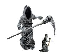 Santa Muerte Santa Muerte Con Guadaña Santa Muerte Estatua de Pie Guadaña Religiosa Figura Decorativa Santa Muerte | Escultura Muerte Con Guadaña Horror Decoración para Habitación Mesa Apartamento